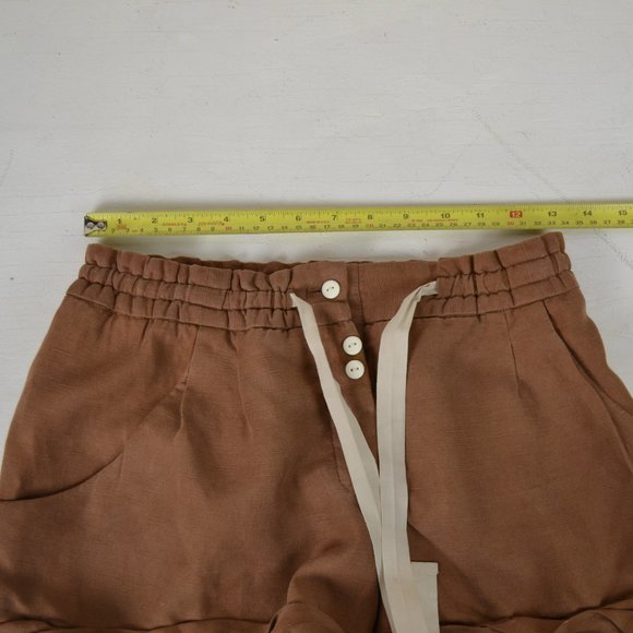 Wilfred Buttons fly Linen Blend  short size zero vacation,bike core - Picture 5 of 12